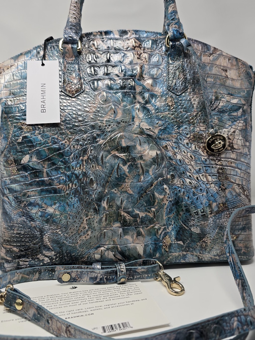 Brahmin New With Tags Satchel To Shpulder Bag Purse With Dust Bag
